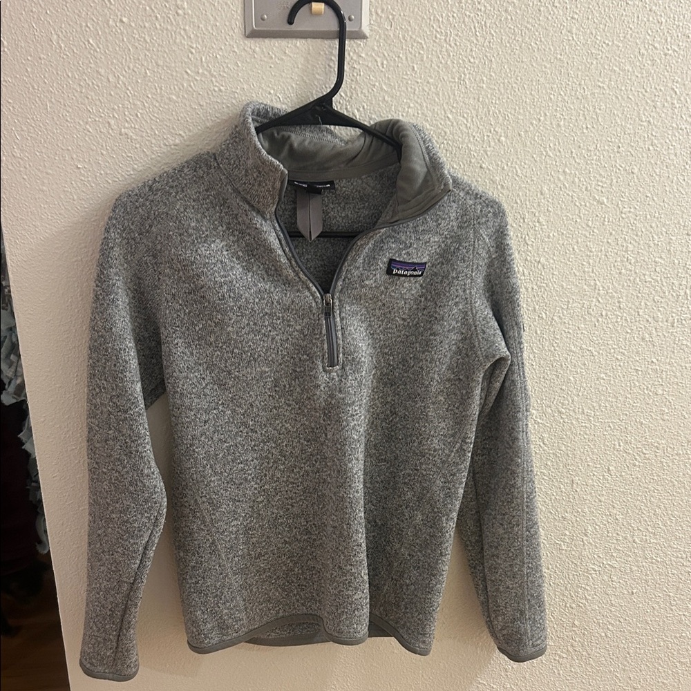 Patagonia Heathered Gray Fleece Pullover